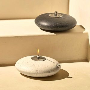 POLYTERRAZZO OIL LAMP (NWOT)